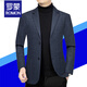 ROMON Men's Casual Suit Spring and Autumn Korean Style Slim Business Small Suit Trendy Handsome Light Mature Single Jacket Men 262 Navy Blue 2XL 185160-175Jin Jin is equal to 0.5 kg