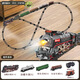 Retro Steam Train Toy with Track Simulation Stationnement de rail à grande vitesse