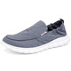 Biaobo 2025 Spring New Canvas Zapatos para hombres y hombres, un pie, zapatos casuales perezosos, trabajo transpirable viejos zapatos de tela Beijing 881 Negro 39