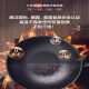 Chuangjingyi selects Sanhe uncoated non-stick pan Sanhe 0-coated non-stick pan uncoated kitchen utensils wok household flat-bottomed wok 0-coated 32 miles sky dome black with lid default