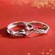 Dirholl Koi Love Platinum Ring PT950 Couple Ring Birthday 520 Valentine's Day Gift for Girlfriend and Wife Exquisite Customized Model - Koi Love Ring - Can be engraved