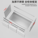 
Haisongda stainless steel bathroom cabinet combination ceramic integrated 110cm wash basin 120 large apartment bathroom wash basin cabinet milk color 12048cm cabinet arc basin