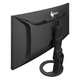Yizhuo Eizo Yizhuo EV3895 gebogener Fisch Bildschirm Low blau Licht ohne Flash Energy Sparende Augenschutz Business Office Börse Unterhaltung 37,5-Zoll Schwarz Schwarz