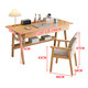 Huazhou solid wood desk simple small apartment home writing desk desktop computer table bedroom study table 1.2 meters solid wood color