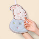 Darunyi hanging hand towel, absorbent, quick-drying, thickened and cute, kitchen and bathroom hand rag, starry sky rabbit blue