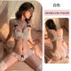 Sexy Little Peach Sexy große BH-Schnürhöpchen kostenlos Bikini Dreipunktanzug weiblicher Liebhaber schwarzer Set + gleiche Strümpfe