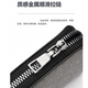 Wanjiazhen men's wallet long zipper canvas clutch multifunctional large capacity handbag simple student young people wallet solid color long canvas wallet [gray]

