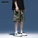 
Foss Phil shorts men's summer workwear trendy brand casual ice silk mid-pants loose sports five-point pants 9906 military green L