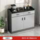 Yijiamu light luxury dining side cabinet cupboard living room wall storage cabinet multi-function storage cabinet modern simple tea cabinet wine cabinet [classic two doors and two draws] 80*38*80CM self-assembled