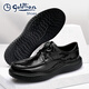 Goldlion Men's Shoes 2025 Spring New Men's Formal Leather Shoes Round Toe Knob Buckle Hand Scratch Pattern Thick Sole Business Casual Shoes Black 42