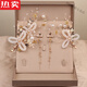 Robe de mariée de coiffure de mariée Super fée beauté costume trois pièces de style coréen de style coréen paire de cheveux Clip de cheveux accessoires papillons