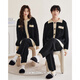 Meiteng Half Velvet Couple Pajamas Women's Autumn and Winter Soft Thickened Home Clothes Warm Coral Velvet Men's Suit R23203 Women's M