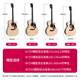 
Saga (SAGA) SF600 Folk Guitar Beginner Electric Box Guitar Introduction to Men and Women's Special Acoustic Guitar Intelligence Bureau SA600C/40 inch/A barrel/log