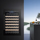 Bacchus wine cabinet built-in 48-pack thermostatic wine cabinet home wine champagne storage wine cabinet ice-freezer cabinet foreign wine home kitchen living room villa wall cabinet YC-110 black single temperature air-cooled compressor fully built-in 48 bottles