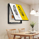 Huaixue Résumé Boîte du compteur vertical Décoration Peinture sans poinçonnage de la boîte de distribution géométrique nordique simple Boîtier électrique Blocage de blocage peinture jd13297 35 * 45cm (bloquant 25 * 35)