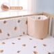 Good Baby Crib Bed Surrounder One-piece Baby Bed Surrounder Spliced Bed Surrounder Crib Fence Soft Pack Anti-collision Beanie Velvet Surrounder Flower Rabbit Double-sided Bed Surrounder Height 40cm Length 200cm