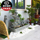 Shengyaqi rockery waterfall self-circulating flowing water landscape fish pond tank balcony terrace courtyard garden outdoor feng shui wheel landscaping 5010[19070155CM high]