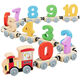 Huimu Magnetic Digital Train Juguetes Bloques de construcción magnética para niños ensamblados Baby de 1 a 3 a 6 años 2 niños Inteligencia 11 Animales Marinos Tren Magnetic