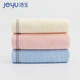 Jieyu 2 pieces pure cotton face towel household soft absorbent cotton bath towel skin large face towel pure cotton face towel (pink + blue