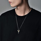 Mingyang Zhuhai 925 silver necklace men's hip-hop trend cross pendant men's sweater chain simple high-end fashion accessories pendant-with 60CM steel chain