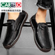 Cartelo High-End-Herrenschuhe Herrenleder Schuhe extra großer Größe Fett 46 Großgröße 47 Britische Herbstleder Outdoor Trendy Casual Schuhe 9916 Dunkelbraun 38