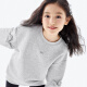 MiniPeace children's clothing spring new girls sweatshirt F2CRE1B46 gray 140cm