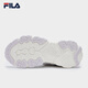 FILA official women's shoes dad shoes sneakers new cat claw shoes 5th generation retro casual shoes milk white/romantic purple-GO 37.5