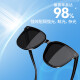 VEGOOS polarized sunglasses for men, anti-UV square frame sunglasses for women, driving glasses 6189A light-sensitive piano black