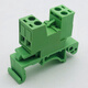 DYQT rail-type terminal block 2EDG-UKR-5.08mm installation 35mm rail weld-free butt plug-in 2-24P 2P complete set