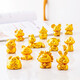 Collection of items: A book of micro landscape twelve zodiac signs resin ornaments rat, ox, tiger, rabbit, dragon, snake, horse, sheep, monkey, chicken, dog, pig, small ornaments birthday gift, golden set/12 (gift box) 12 zodiac signs birthday children's day gift