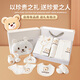 
Pengyou Baby Gift Box Set Newborn Clothes Pure Cotton Spring, Summer and Autumn Thin Waiting for Delivery Baby Newborn Meeting Full Moon Gift 21-piece Happy Bear Summer Style 59cm (Suggested from 0-3 months)