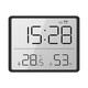 
Yusenyi ink screen clock large screen ink screen clock household electronic wall large screen intelligent temperature and humidity student bedside black 9905