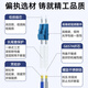 Youpulian Telecom-grade armored fiber jumper single-mode dual-core LC-LC/SC/FC/ST Gigabit 10 Gigabit armored tail fiber anti-biting and anti-bending fiber optic fiber cable Armored single-mode dual-core LC-LC 30 meters