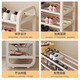 Kunfeng home entry shoe rack iron multi-layer door entry indoor dormitory rental house essential simple narrow shoe cabinet four layers white--45*23*58CM basic style