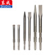 Dongcheng square handle electric hammer electric pick chisel short tip chisel flat chisel concrete polished rod slotting shovel drill bit hexagonal handle 17x280mm pointed flat chisel one each Dongcheng