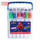 Disney (Disney) 24-farbige waschbare Stempel-Aquarellstifte für Grundschüler, Jungen, Spielzeug, Malwerkzeuge für Kindergartenkinder, leicht zu reinigende Malpinsel, Spider-Man E45302A Aquarellstifte