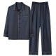 Velvet ártico (Bejirog) Pajama de seda de hielo para la primavera y el otoño de la primavera y el otoño pantalones de mangas largas para ropa para el hogar para la imitación delgada de verano para el uso de ropa exterior 26M1098 L Tamaño (100-120Jin [Jin equivale a 0.5 kg])