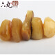 Liuwan beeswax raw stone wool material Tianlan amber peace buckle pendant brand full of chicken oil yellow bracelet Russian raw ore beads P3291