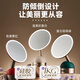 Gevilan 3D linkage makeup mirror with light LED fill light beauty mirror desktop dressing table high-definition makeup mirror Chinese Valentine's Day gift for wife and girlfriend M2 Milkshake White-Muxia Iris Gift Box