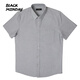BLACKMONDAY summer pure cotton Oxford shirt men's short-sleeved cotton men's no-iron fashionable and versatile business casual formal shirt