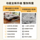 Sena Spring Multifunktionsfaltbares Sofa Bett Dual-Use Creme-Stil Wohnzimmer kleines Haus ohne Handlaufsofa Single Double Retactable Bett 360 Vollleder-Wrap-Kokosnuss-Braun-Außendurchmesser 1,16 Meter Sofa Bett [Storage Box*1]
