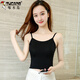 
Woodpecker Modal small suspender vest for women short slim summer versatile Korean top with base and tight suspender shirt 1049 white small flower lace splicing and breast wrapping, average size (90Jin[Jin is equal to 0.5 kg]-120Jin[Jin is equal to 0.5 kg])