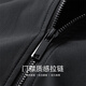 Mark Huafei Simple Baseball Collar Men's Jacket 2025 Autumn New Heavy Industry Embroidered Pilot Commuting Casual Jacket Black-Regular Style L/175