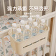 婴儿床收纳挂篮床边床头宝宝尿布台侧边面尿不湿口水巾收纳袋挂袋 奶油白-全包围挂篮 【收纳】/左滑查看详情