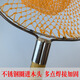Yuxiyuan solid wooden handle integrated copy net stainless steel double circle net head fishing net to catch crabs, shrimps, seafood, fishing gear, wooden handle 60 cm, mouth width 35 cm, depth 30 cm
