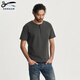 DENHAM new city light outdoor French sports white grey retro Henry neck scissors short-sleeved T-shirt men white L