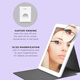 CONAIR LED fill-in light makeup mirror, foldable flat mirror, 1X/5X magnifying glass, travel portable USB charging, beauty live broadcast fill-in light, gift BERC20