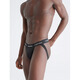 Calvin Klein Men's CK Low Waist Thong Stretch Boys Underwear Moisture Wicking Classic Logo Belt NB3357 Black - 5 Pcs S