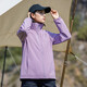 西域骆驼（VANCAMEL）加绒风衣男女休闲短外套加厚工装夹克软壳登山服保暖单层冲锋衣冬 9930S香芋紫-女【纯色】 XL