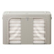 Chenzhi Shangpin Oxford cloth storage box double-window fabric folding storage clothes quilt storage box storage box seasonal bagna box beige 100L (60*42*40cm)